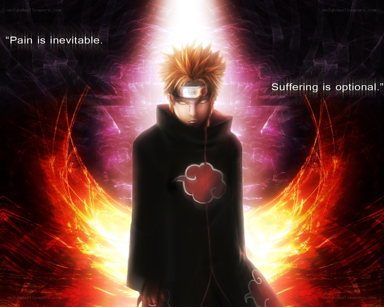Naruto in Akatsuki cloak
