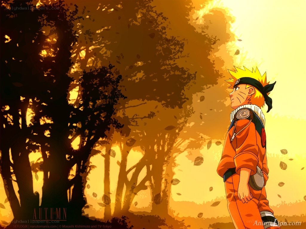 Naruto in autumn forest