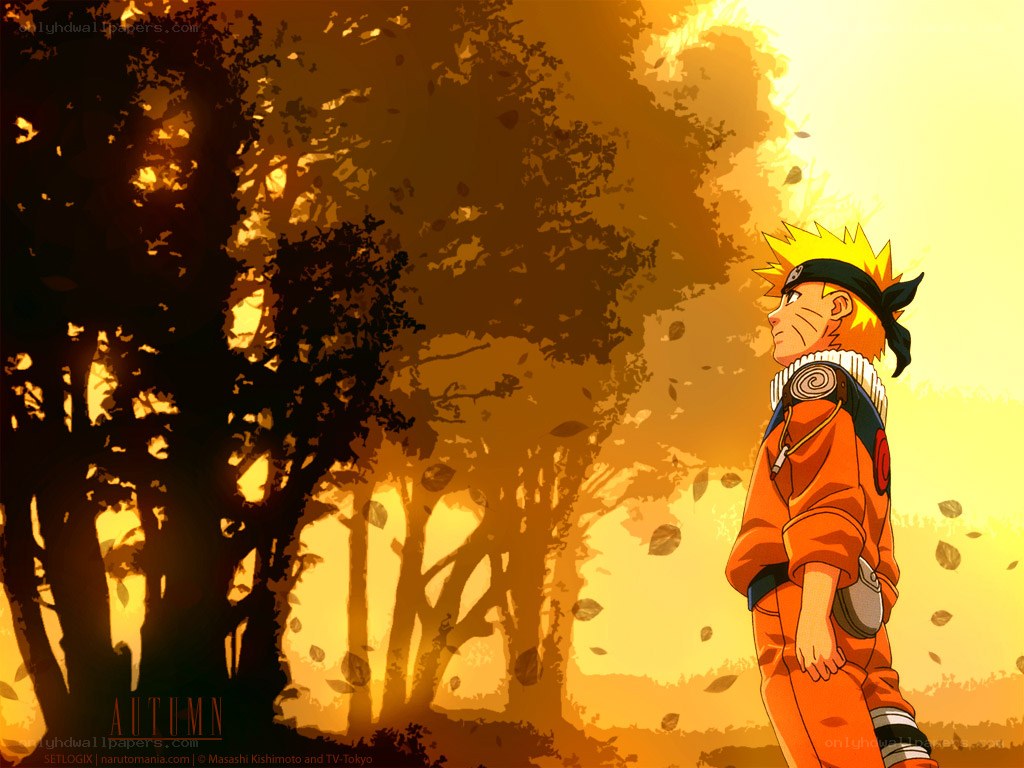 Naruto in autumn forest