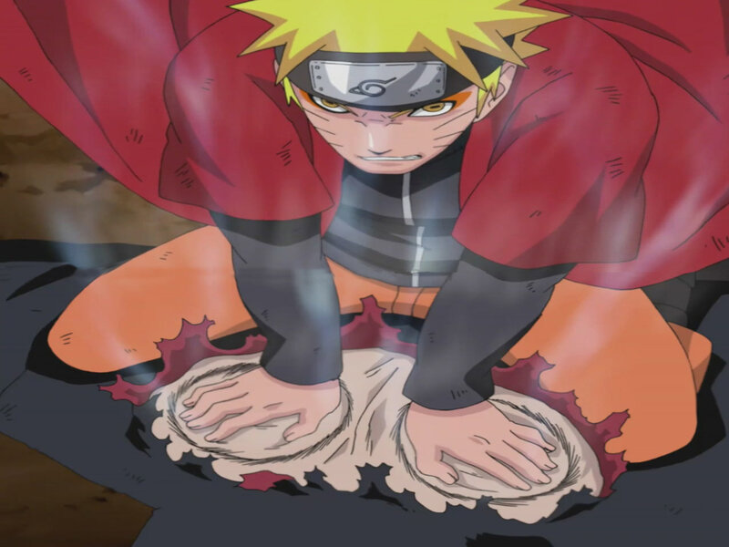 Naruto in battle stance