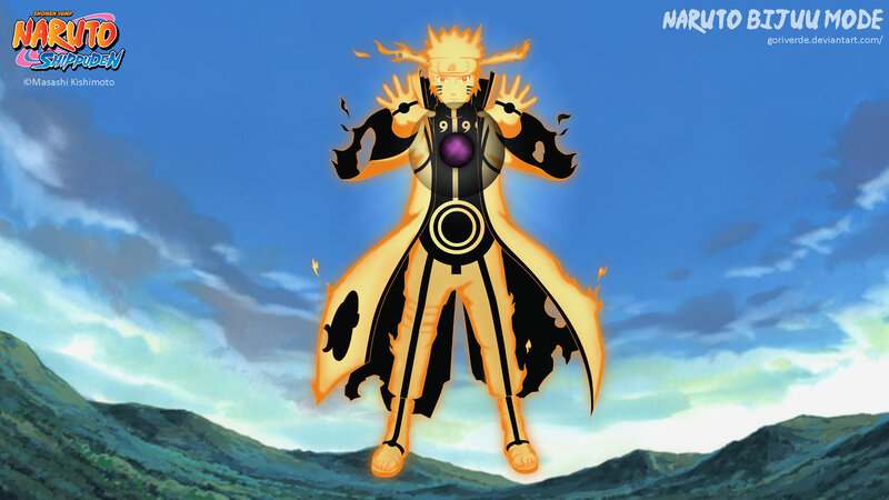 Naruto in Bijuu Mode — Blue