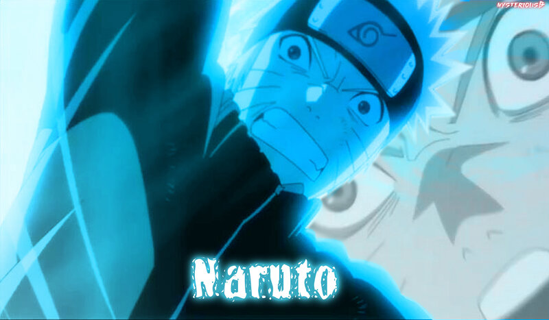 Naruto in blue chakra