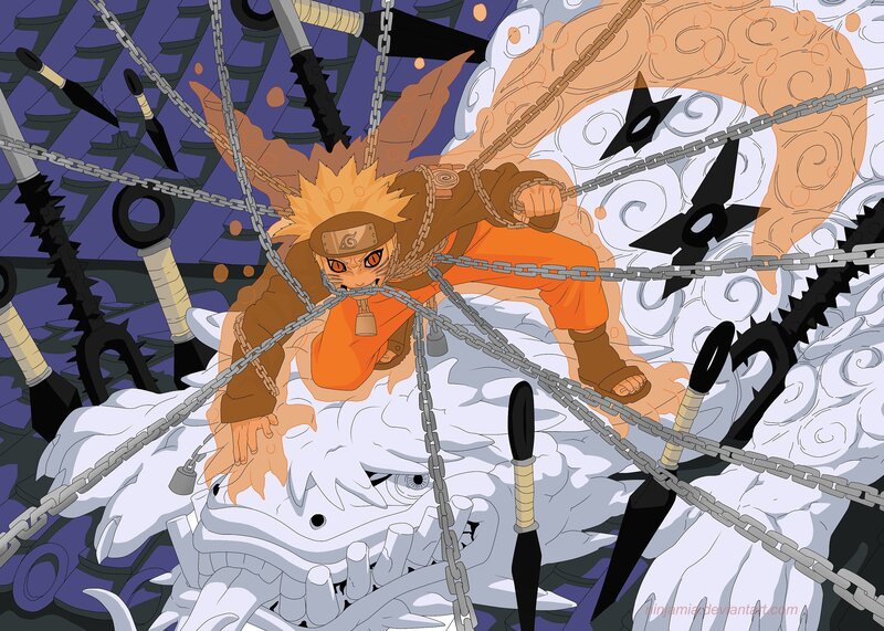 Naruto in Chains — Orange, Dramatic
