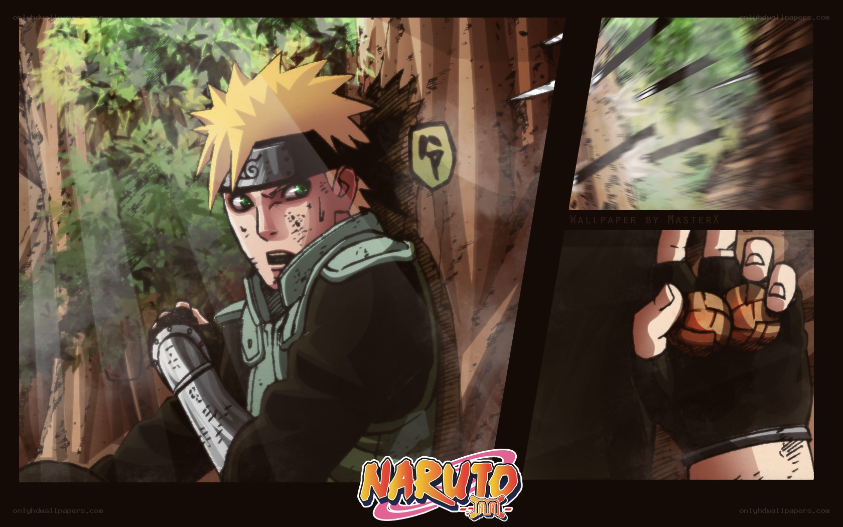 Naruto in forest combat
