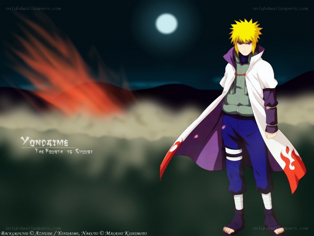 Naruto in Fourth Hokage attire