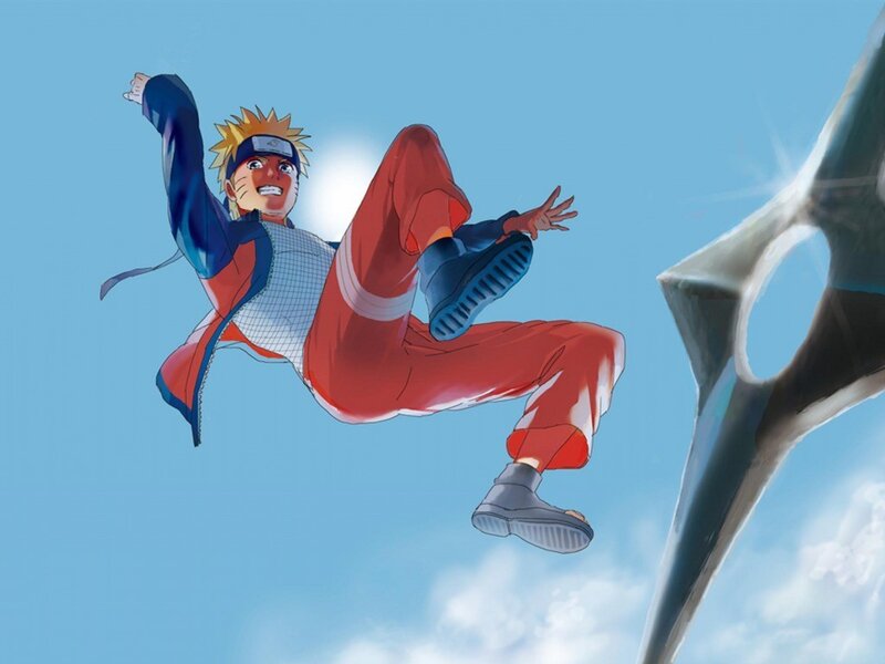 Naruto in Mid-air — Blue