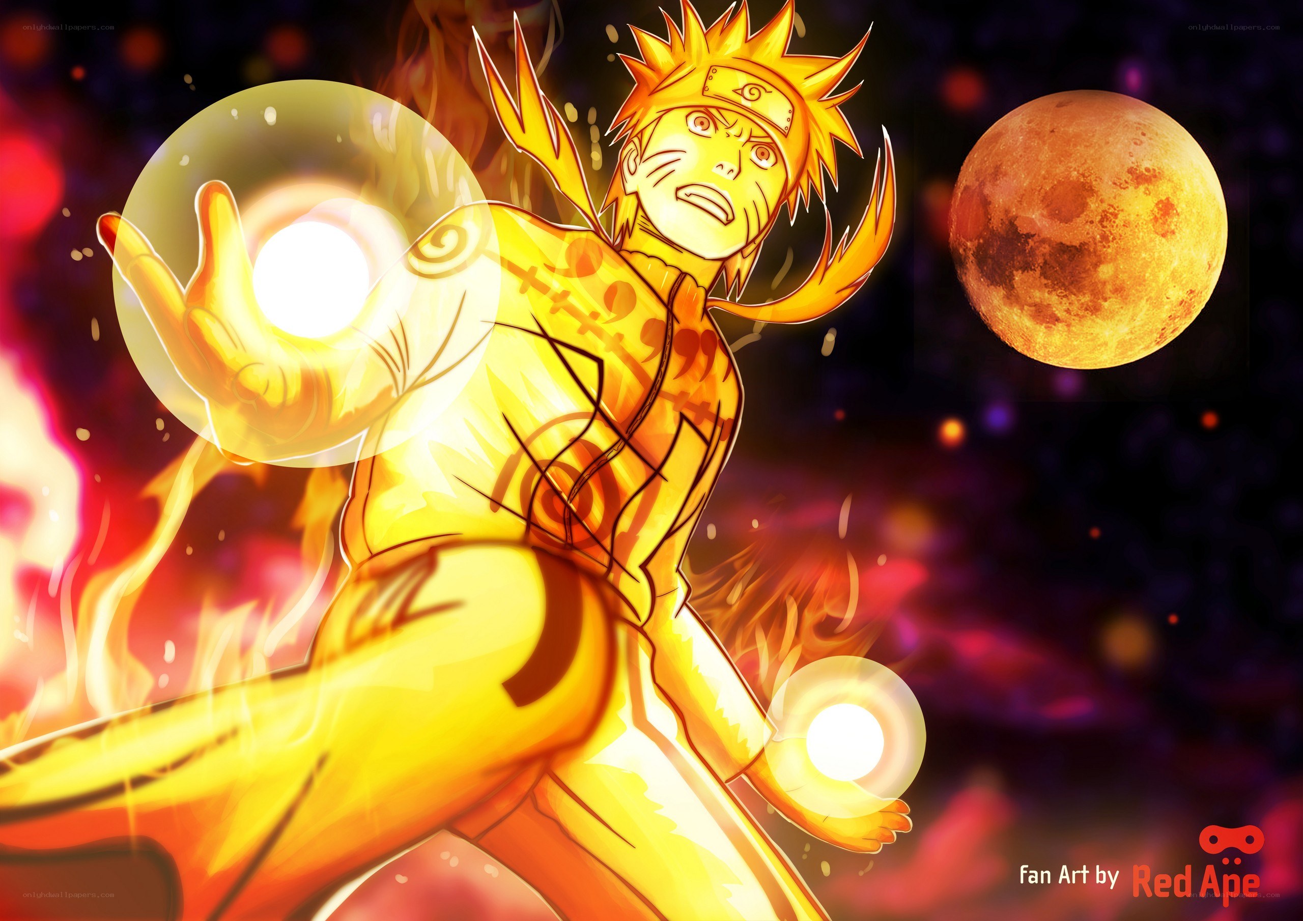 Naruto in Nine-Tails Mode