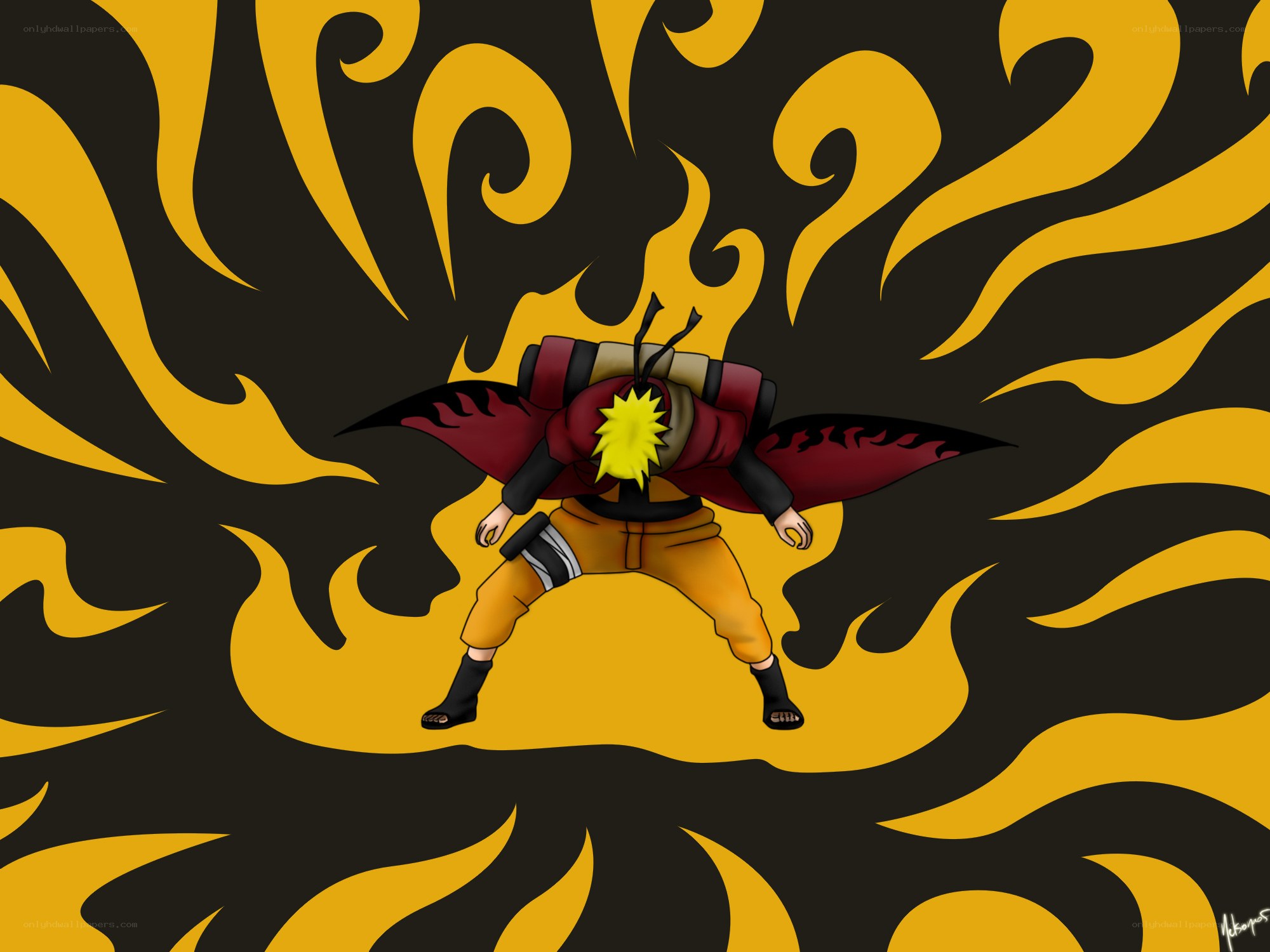 Naruto in Nine-Tails Mode