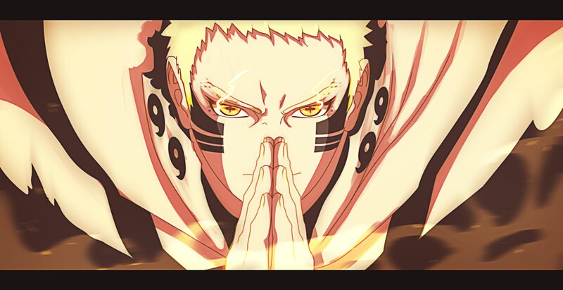 Naruto in Nine-Tails Mode — White