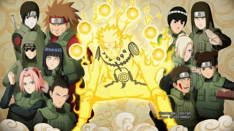 Naruto in Nine-Tails Mode — Yellow, Dramatic, Anime, Chakra Balls