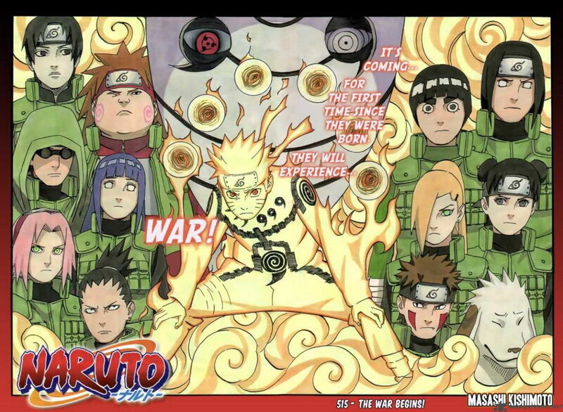 Naruto in Nine-Tails Mode — Yellow, Dramatic
