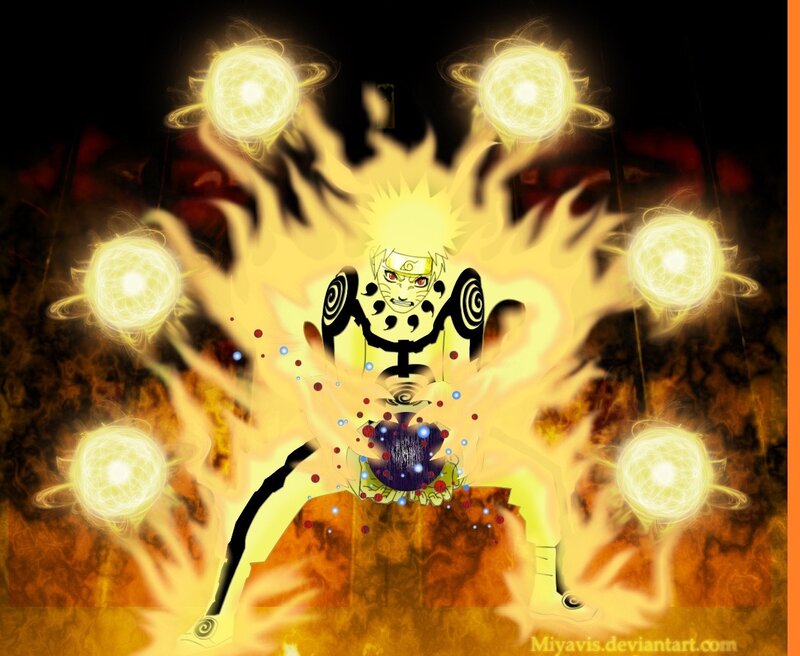 Naruto in Nine-Tails Mode — Yellow
