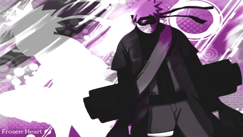 Naruto in purple cloak