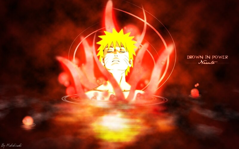 Naruto in Red Chakra — Dramatic, Anime
