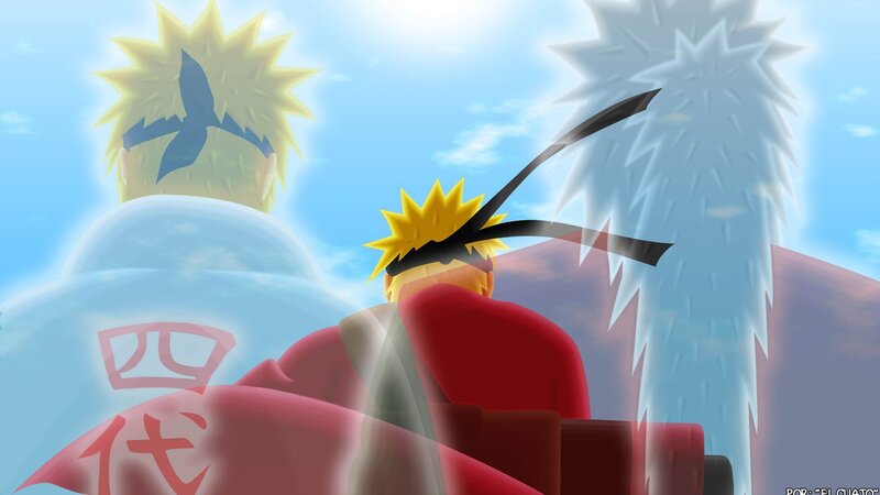Naruto in Red Cloak — Blue