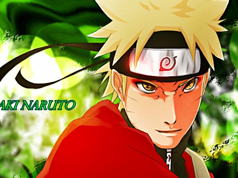 Naruto in red cloak