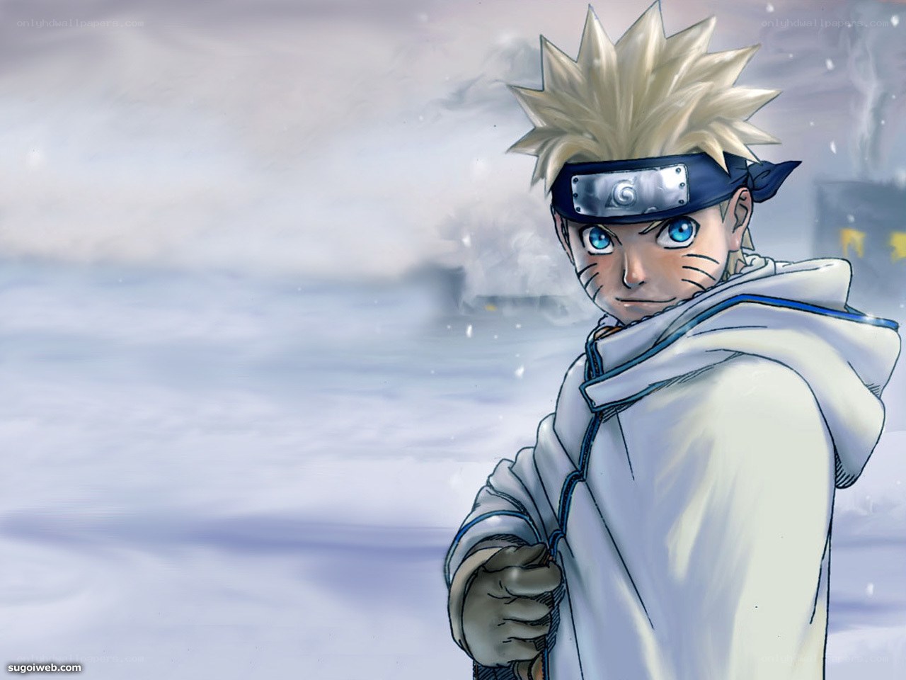 Naruto in snowy landscape
