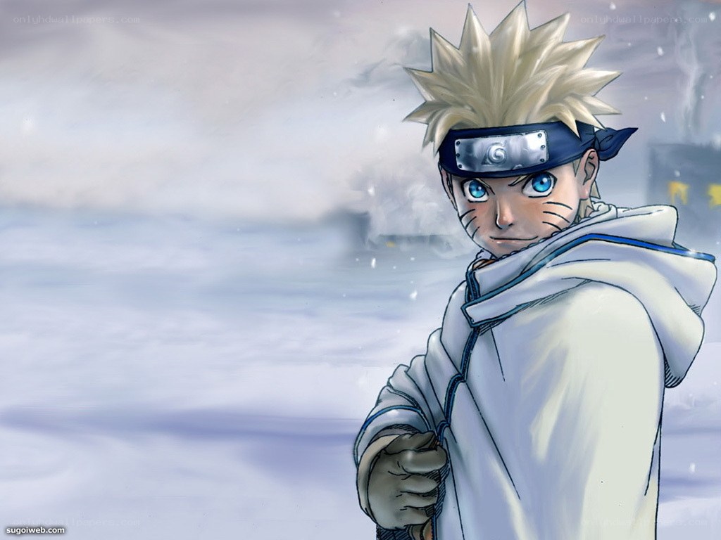 Naruto in snowy landscape