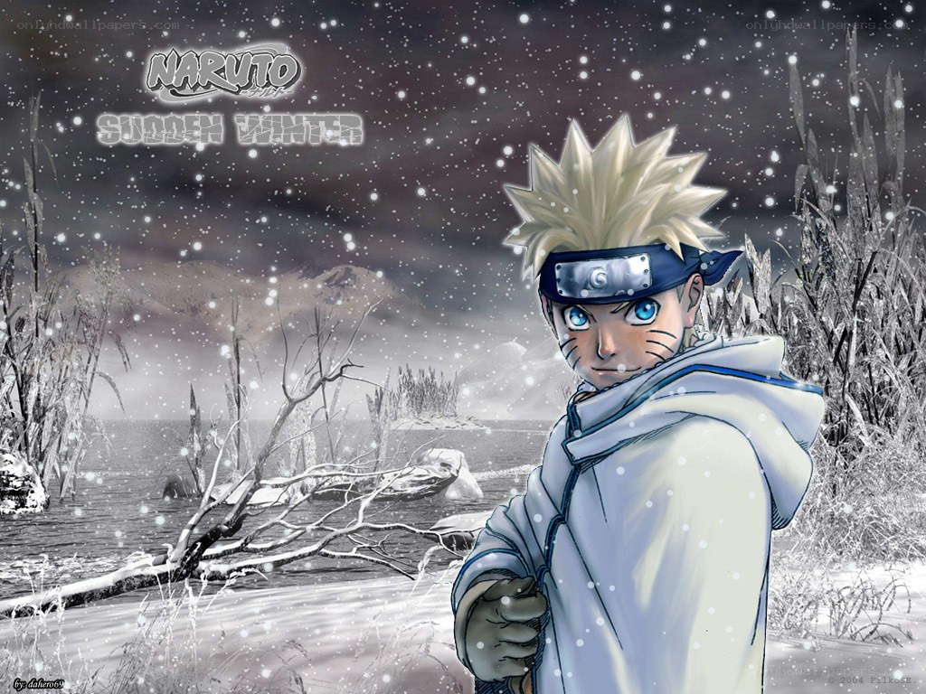 Naruto in snowy landscape