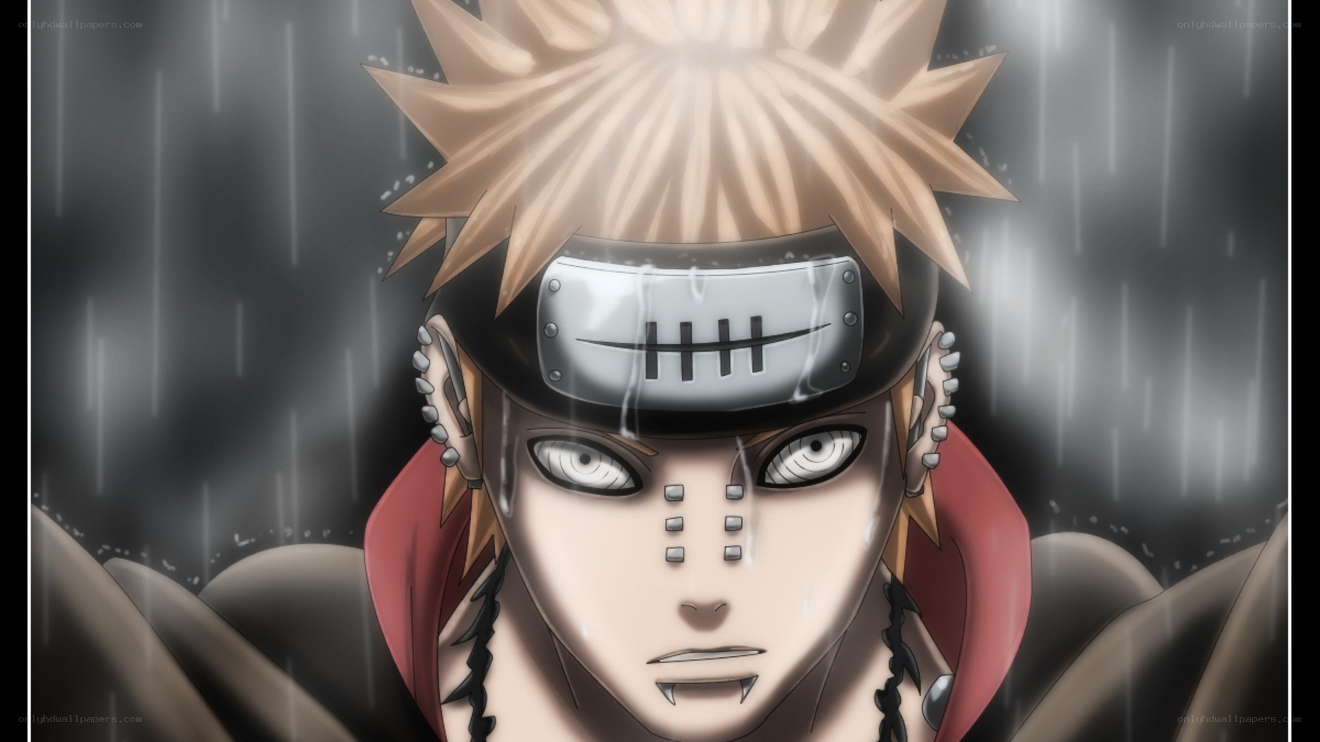 Naruto in the rain