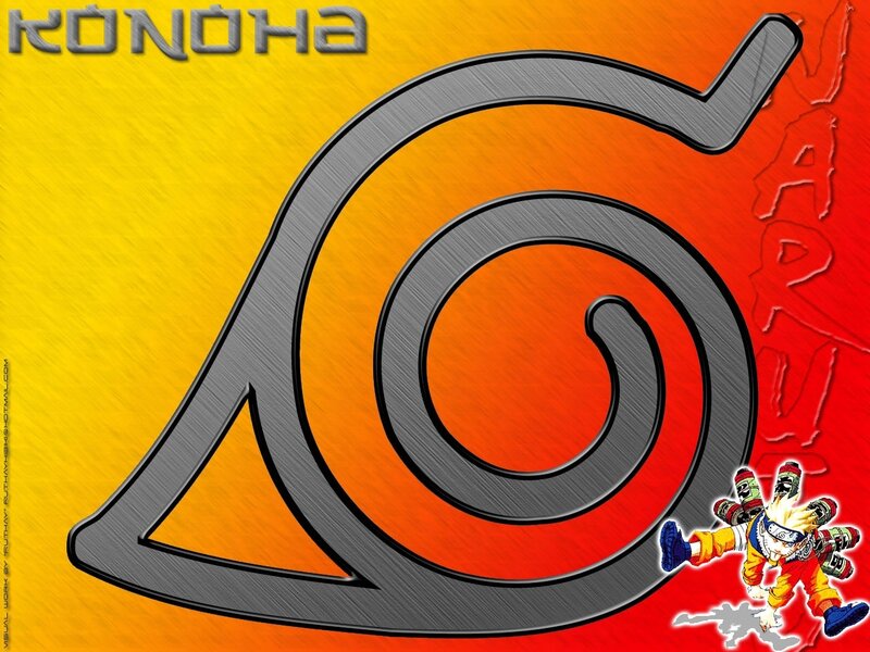 Naruto Konoha logo wallpaper