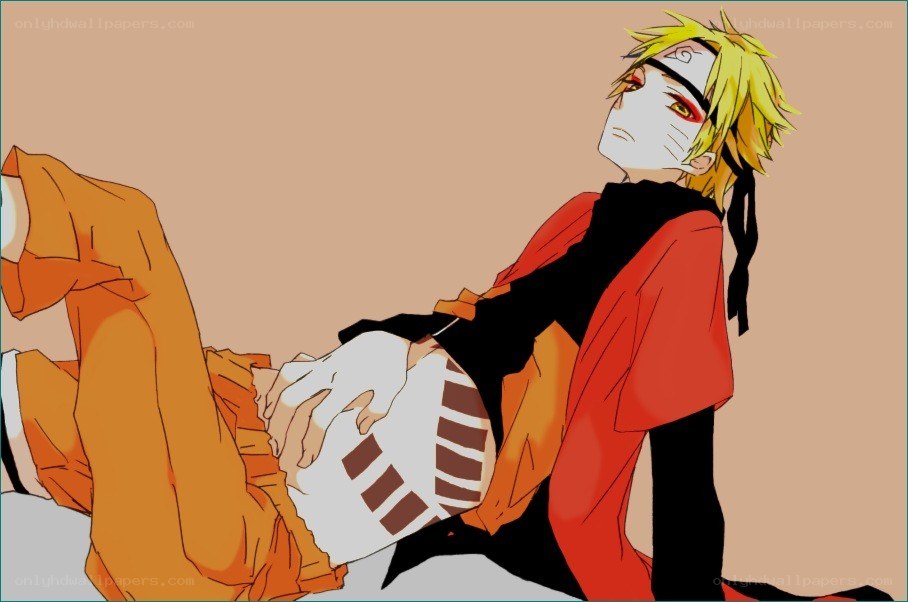 Naruto lying on the ground