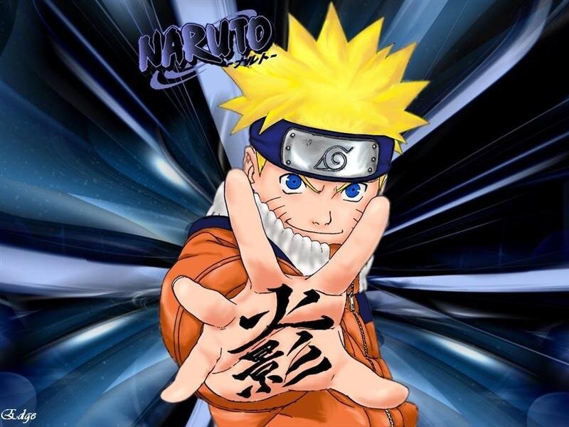 Naruto Making Hand Sign — Blue, Dynamic