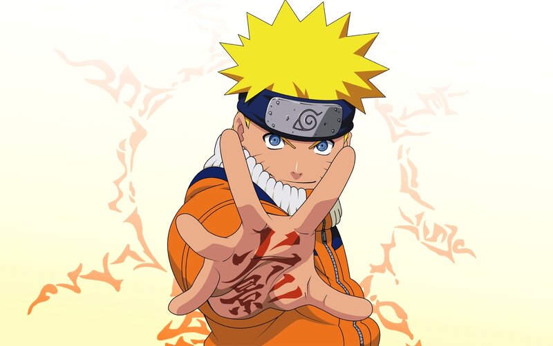 Naruto making hand sign