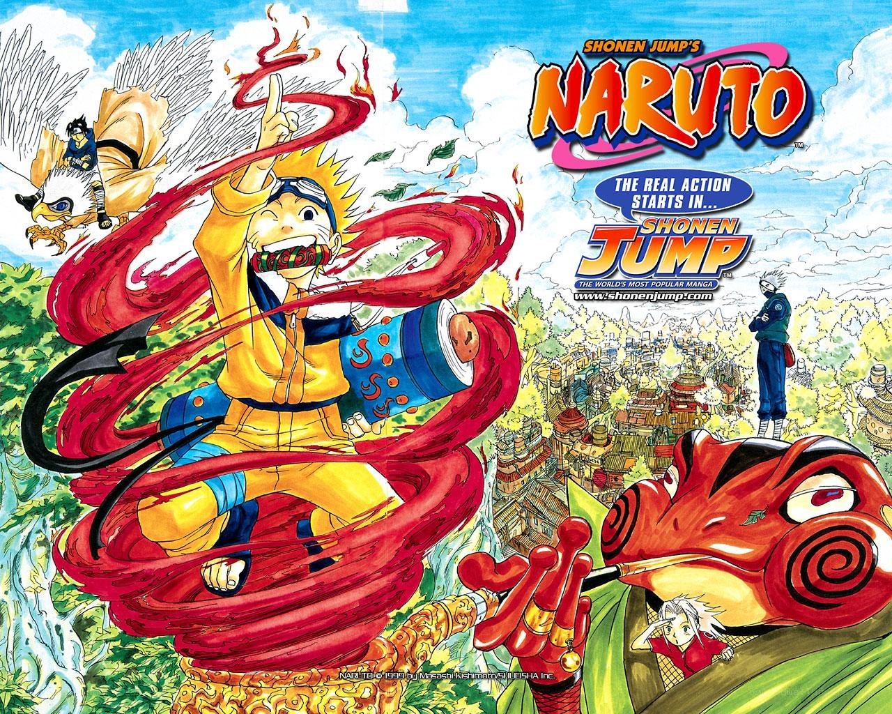 Naruto manga cover art