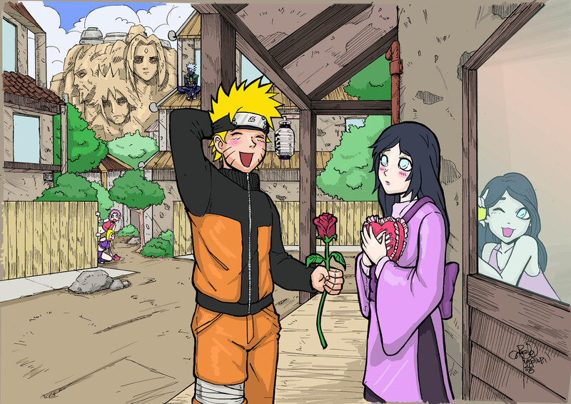 Naruto Offering a Rose