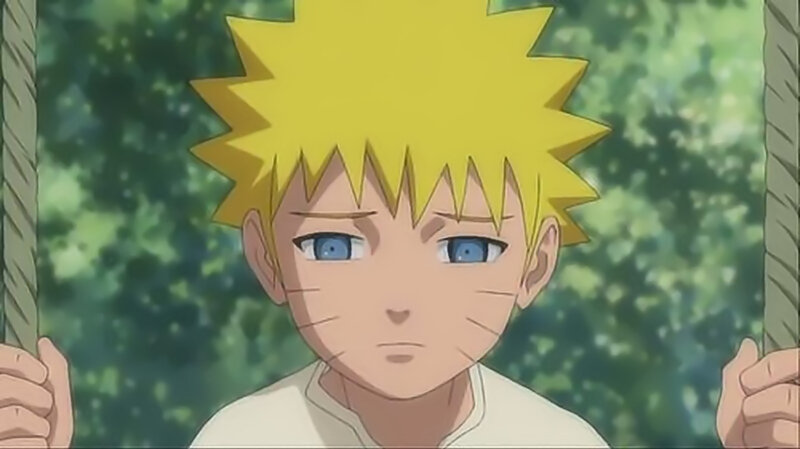 Naruto on a swing