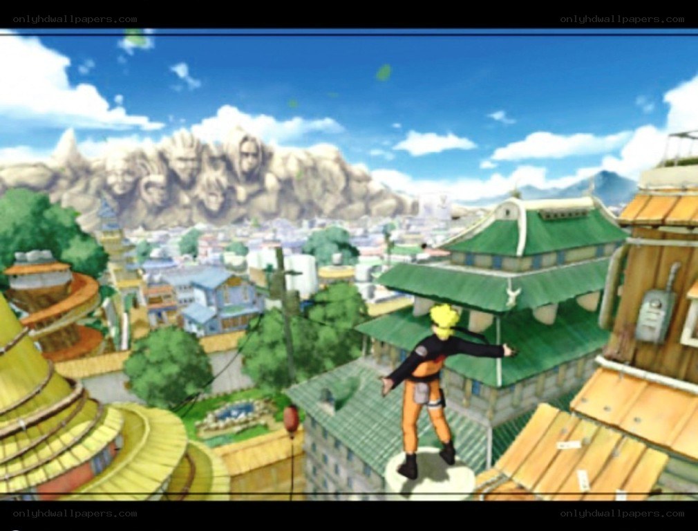 Naruto overlooking the village