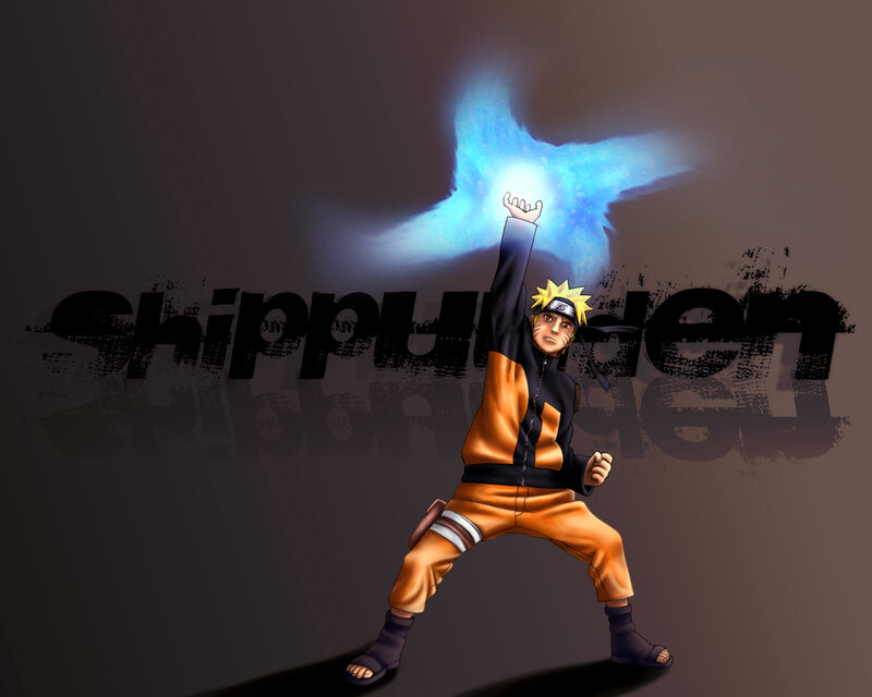Naruto Performing a Jutsu — Orange, Dramatic
