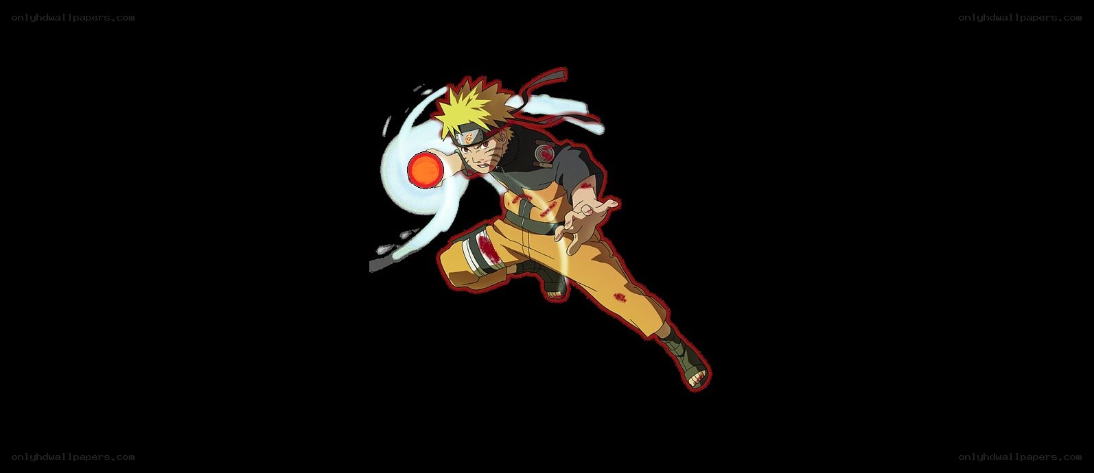 Naruto performing Rasengan