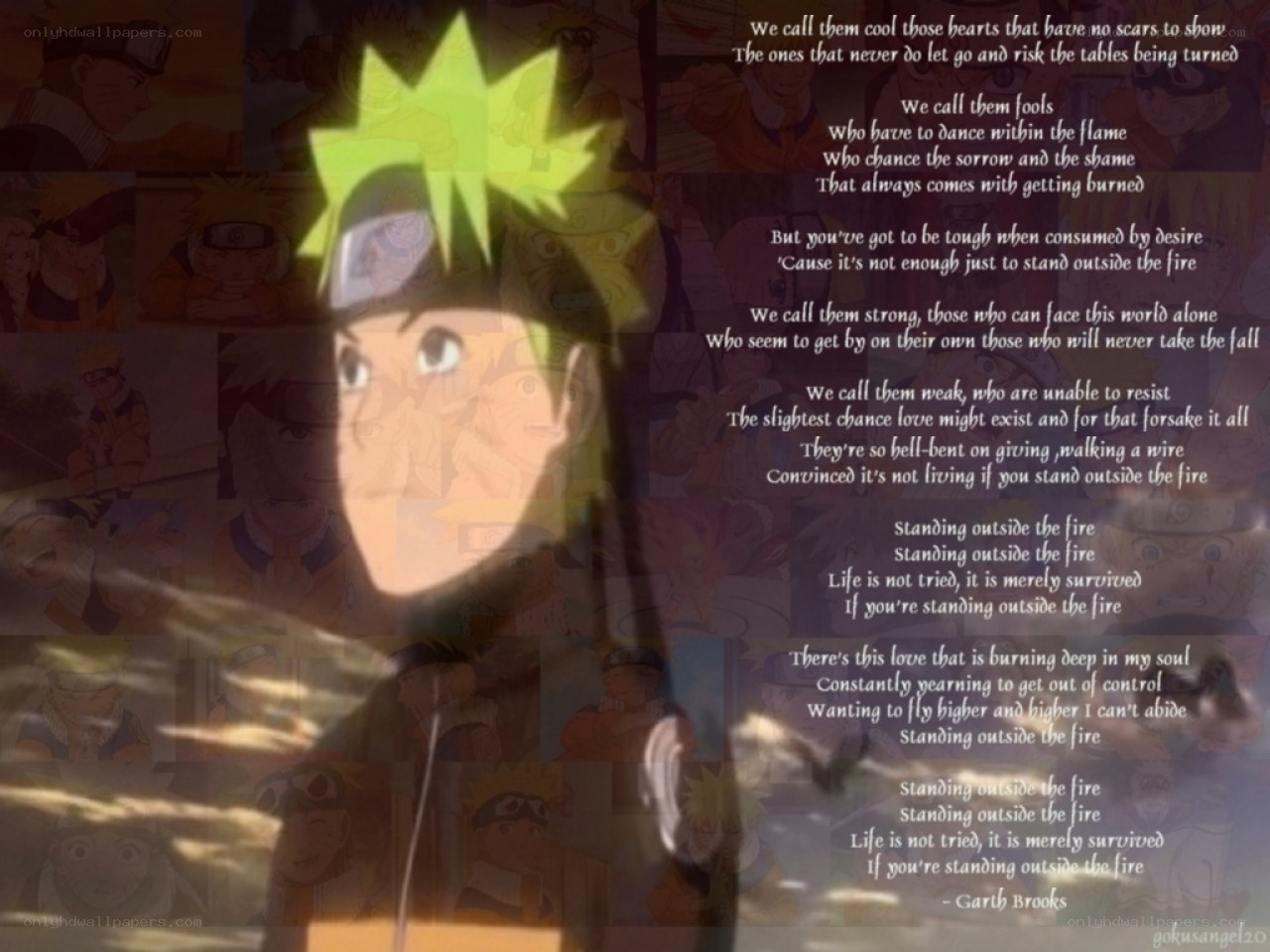 Naruto poem collage