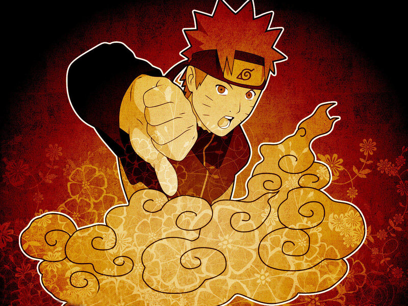 Naruto pointing forward