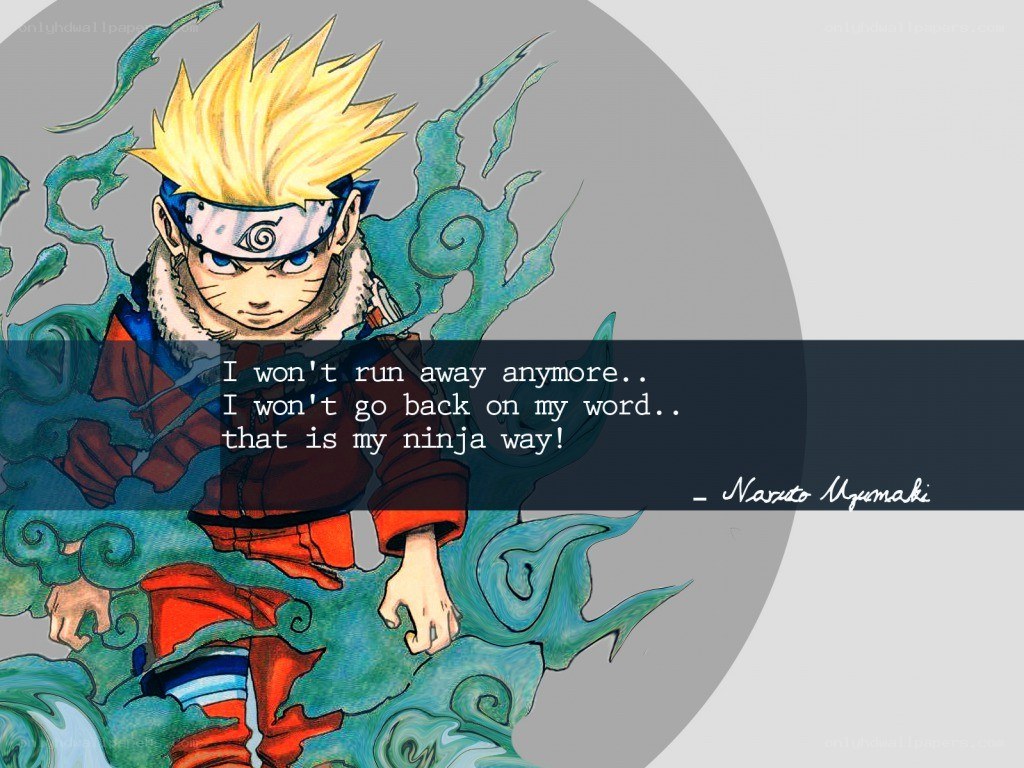 Naruto quote wallpaper