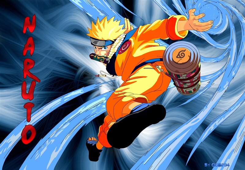 Naruto Running — Blue, Dynamic
