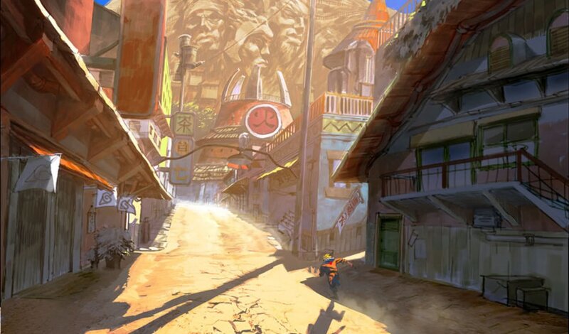 Naruto Running Down Street
