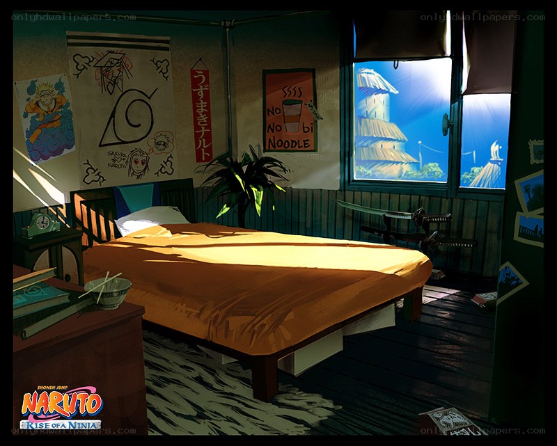 Naruto's bedroom scene