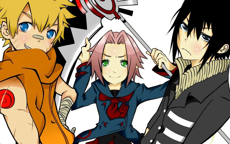 Naruto, Sakura, Sasuke trio