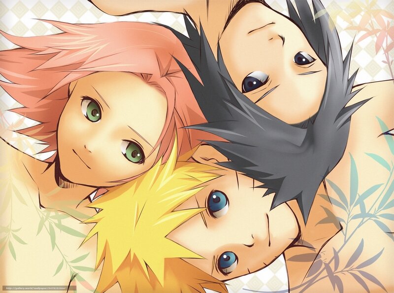 Naruto, Sasuke, and Sakura