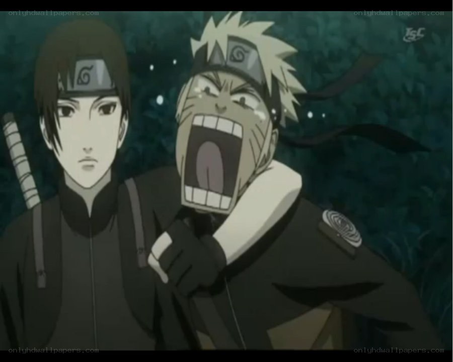 Naruto screaming in pain