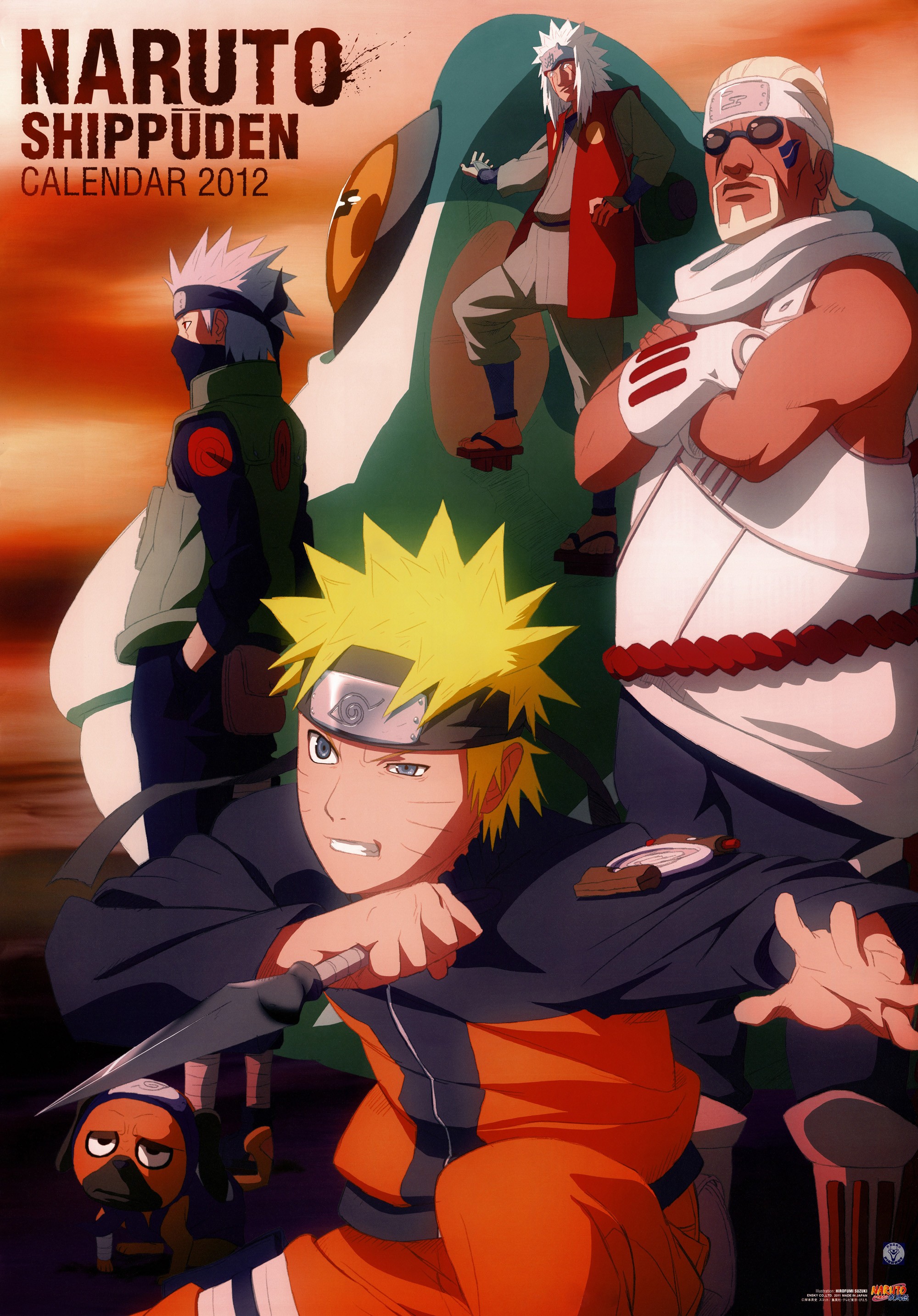 Naruto Shippuden calendar art