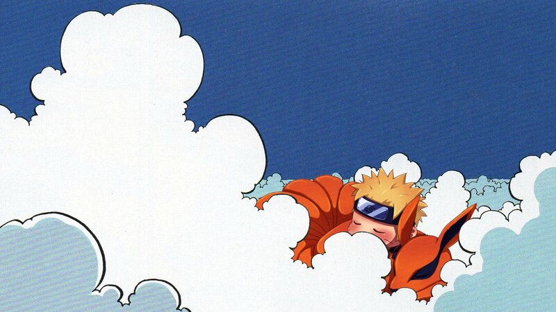 Naruto Sleeping in Clouds