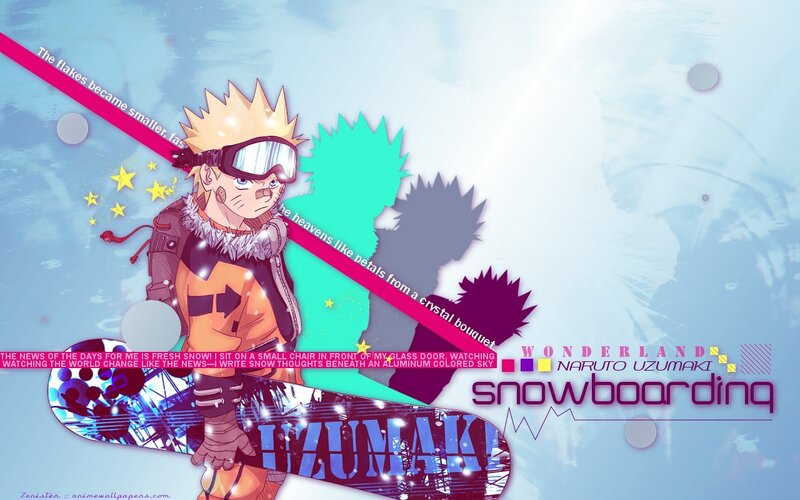 Naruto snowboarding wallpaper