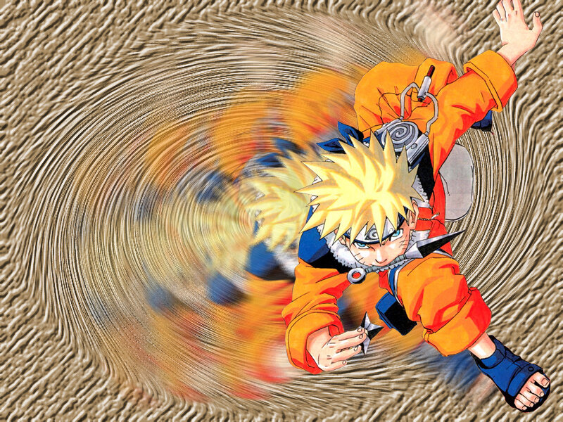 Naruto Spinning in a Tornado