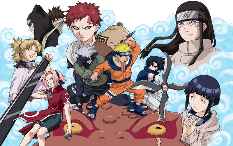 Naruto team group portrait