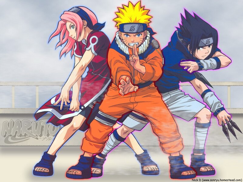 Naruto team in action