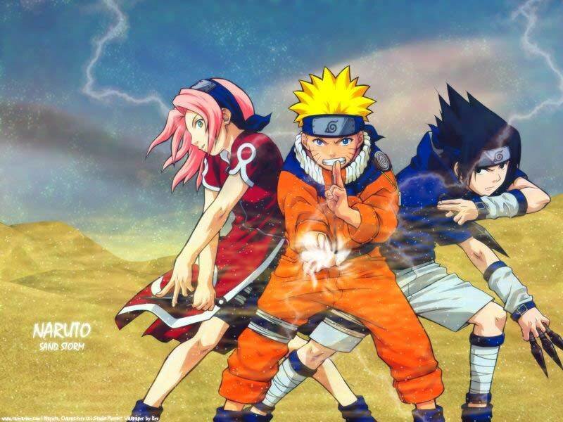 Naruto team in action